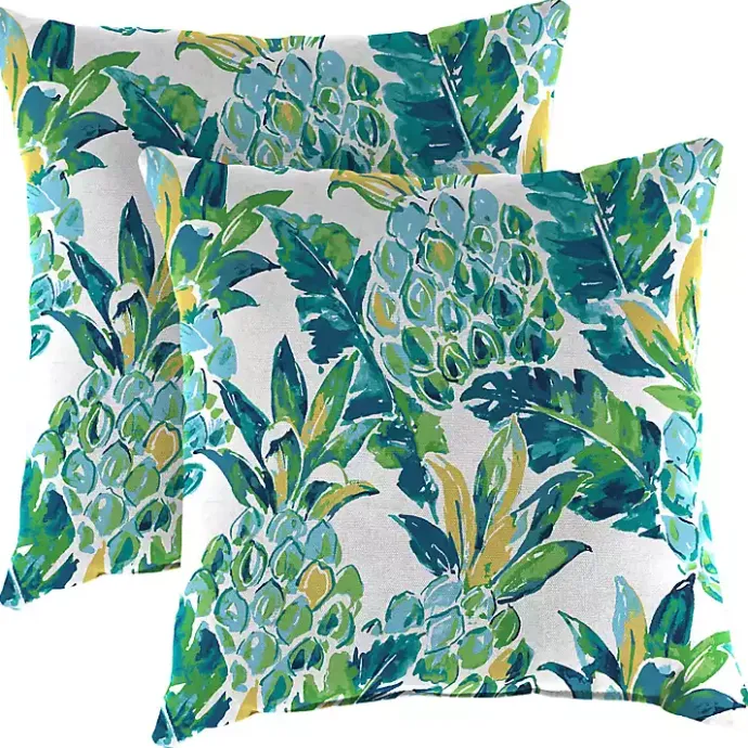 Discount Kirklands Home Opal Vida Outdoor Throw Pillows, Set of 2 Green