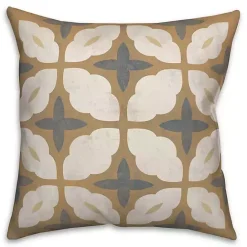 Clearance Kirklands Home Orange & Blue Medallion Indoor/Outdoor Pillow