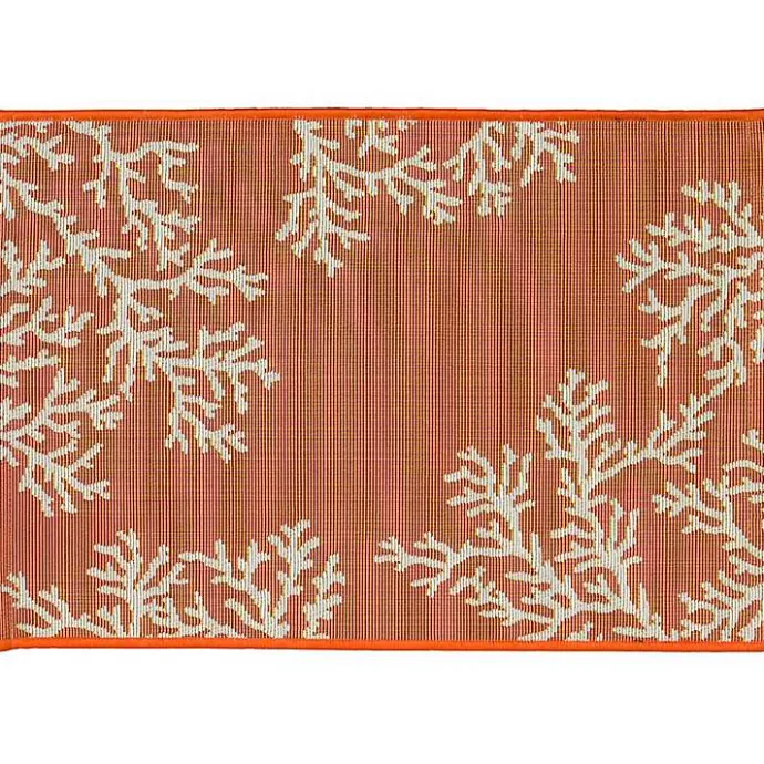 Online Kirklands Home Coral Indoor/Outdoor Rug, 2x3 Orange