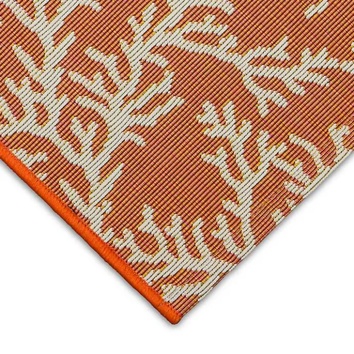 Online Kirklands Home Coral Indoor/Outdoor Rug, 2x3 Orange