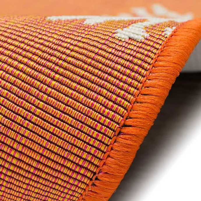 Online Kirklands Home Coral Indoor/Outdoor Rug, 2x3 Orange