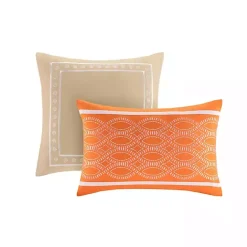 Outlet Kirklands Home Orange Damask 5-pc. California King Comforter Set