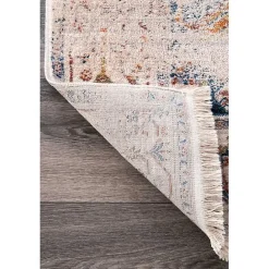 Hot Kirklands Home Orange Eli Medallion Fringe Area Rug, 5x8