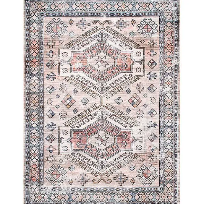 Clearance Kirklands Home Global Motif Washable Area Rug, 3x5 Orange