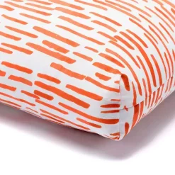 New Kirklands Home Patterned Outdoor Bench Cushion Orange