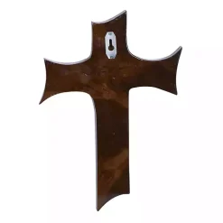 Clearance Kirklands Home Organic Shape Cross Wall Plaque, 14 in. Brown