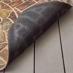 Best Kirklands Home Ornamental Brick Entry Doormat Brown