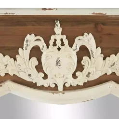 Sale Kirklands Home Ornate Antique White Wood Wall Mirror