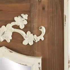 Sale Kirklands Home Ornate Antique White Wood Wall Mirror