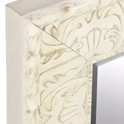 Sale Kirklands Home Ornate Distressed Cream Leaner Mirror
