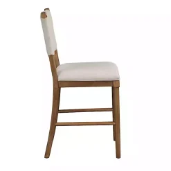 Clearance Kirklands Home Oslo Cream Upholstered Counter Stools, Set of 2 Ivory