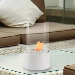 Best Kirklands Home Outdoor Tabletop Fireplace on Base White