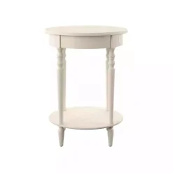 Sale Kirklands Home Oval Antique Accent Table White
