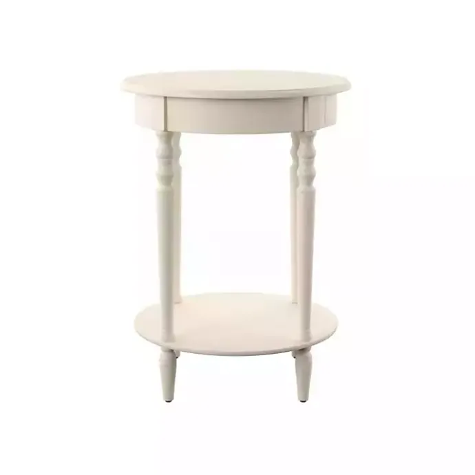 Sale Kirklands Home Oval Antique Accent Table White