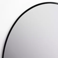 New Kirklands Home Oval Black Nouveau Linear Wall Mirror