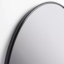 New Kirklands Home Oval Black Nouveau Linear Wall Mirror