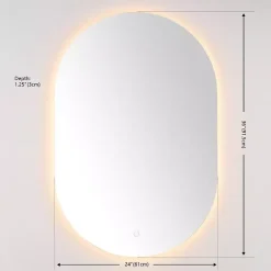 Sale Kirklands Home Oval Jax LED Wall Mirror