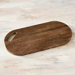 Sale Kirklands Home Oval Made with Love Serving Board Brown