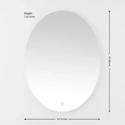 New Kirklands Home Oval Nolan LED Wall Mirror