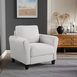 Discount Kirklands Home Oyster Walter Accent Chair Ivory