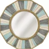 Discount Kirklands Home Painted Nautical Rope Wood Framed Wall Mirror