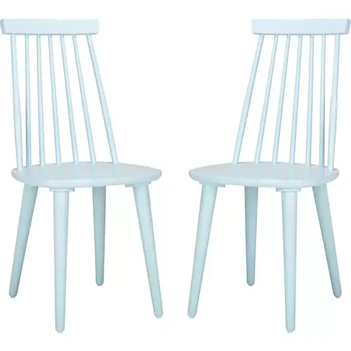 Best Kirklands Home Pale Burris Dining Chairs, Set of 2 Blue