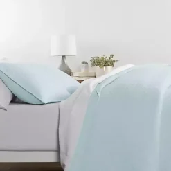 Sale Kirklands Home Pale Herring 3-pc. Queen Quilted Coverlet Set Blue