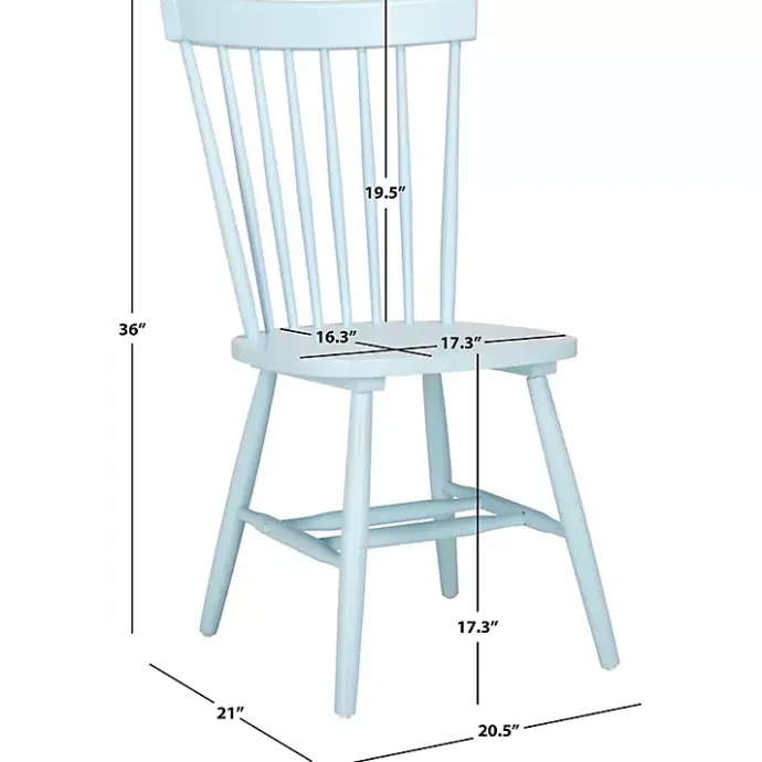 Online Kirklands Home Pale Parker Spindle Dining Chairs, Set of 2 Blue