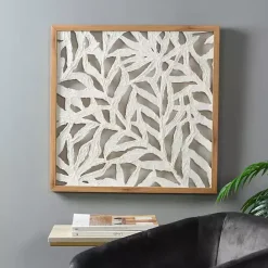Best Kirklands Home Palm Leaf I Shadowbox Wall Plaque