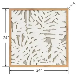 Sale Kirklands Home Palm Leaf II Shadowbox Wall Plaque