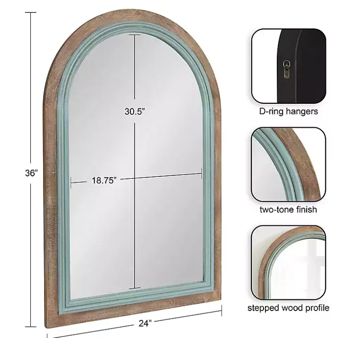 Discount Kirklands Home Palmer Arch Wood Wall Mirror