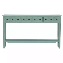 Discount Kirklands Home Paloma Teal 4-Drawer Console Table Green
