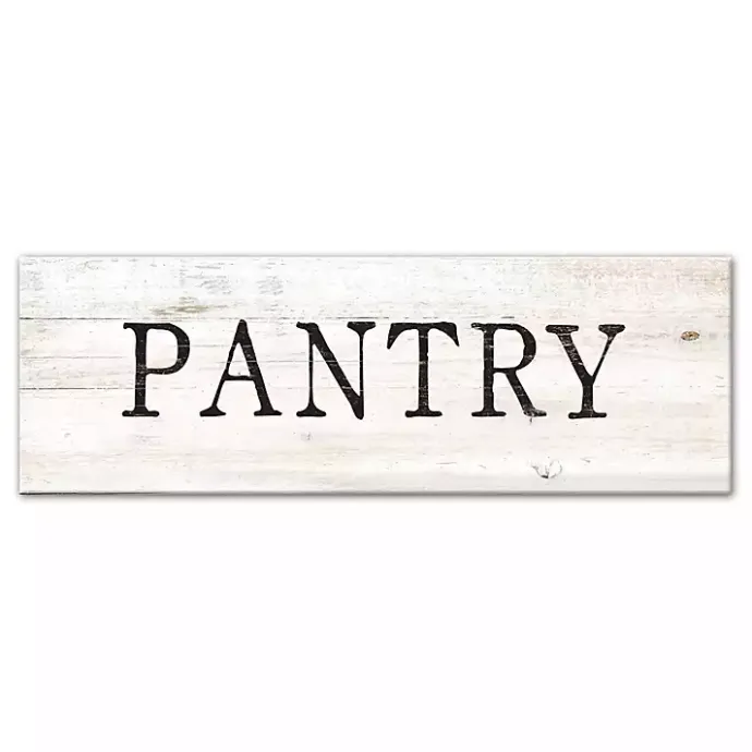 Outlet Kirklands Home Pantry Script Canvas Art Print White