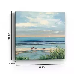 Best Kirklands Home Paradise Beach Canvas Art Print, 30x30 in. Blue
