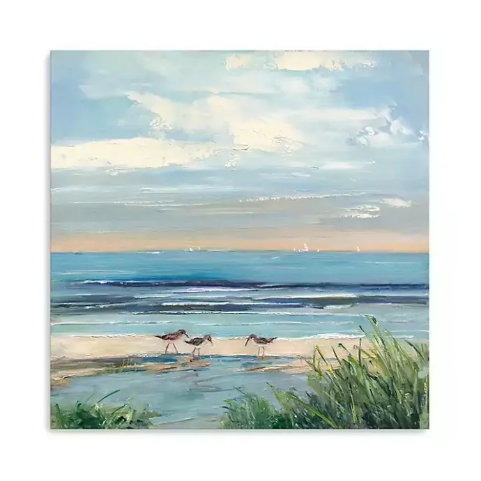 Outlet Kirklands Home Paradise Beach Canvas Art Print, 40x40 in. Blue