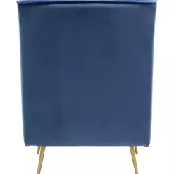 Outlet Kirklands Home Parisian Velvet Lana Accent Chair Blue
