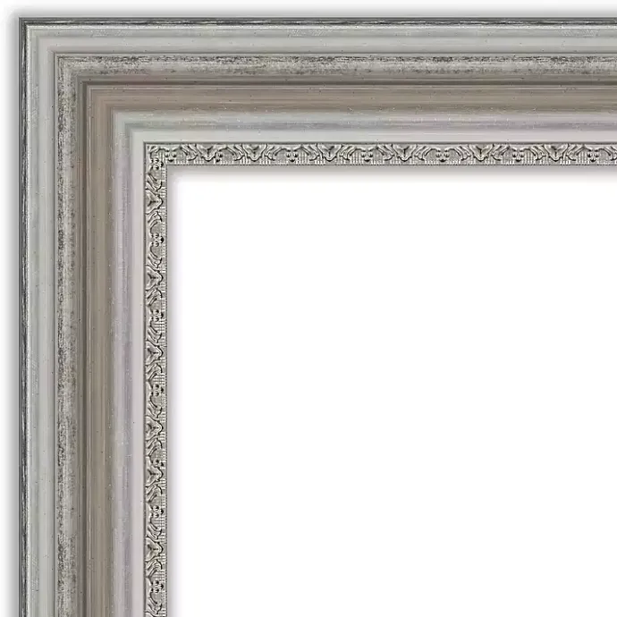 Online Kirklands Home Parlor Silver Framed Wall Mirror