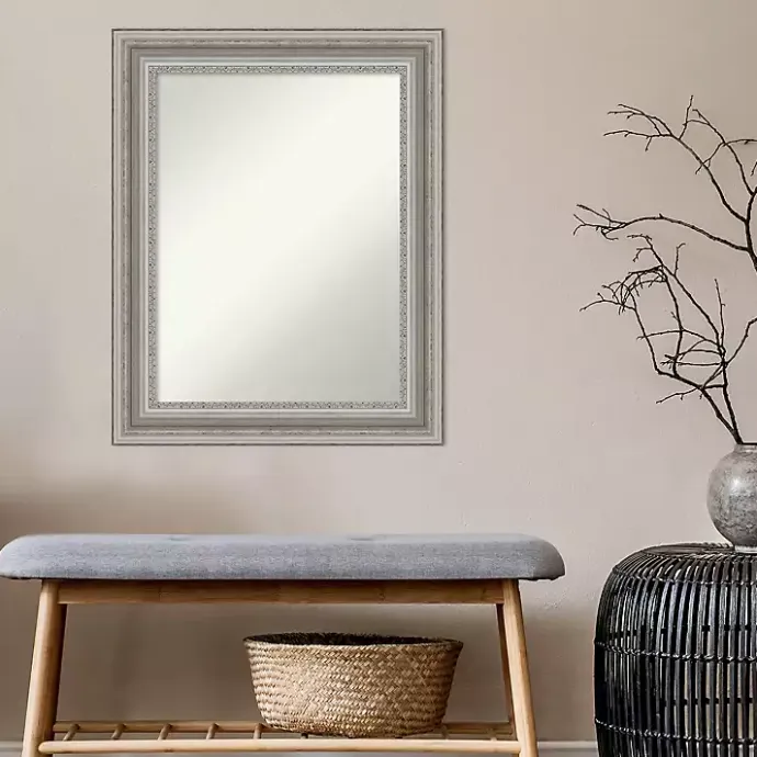 Online Kirklands Home Parlor Silver Framed Wall Mirror