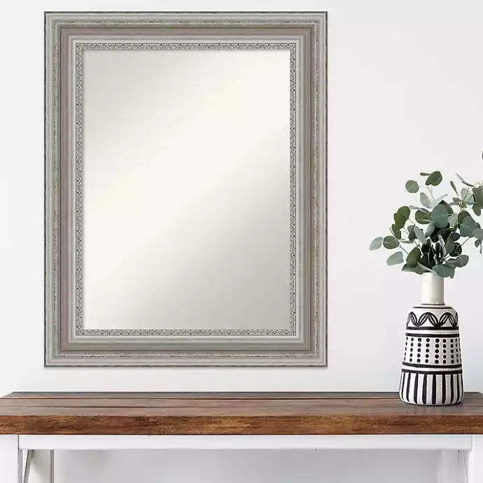Online Kirklands Home Parlor Silver Framed Wall Mirror
