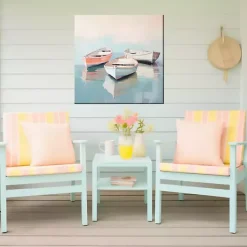 Online Kirklands Home Pastel Boats Outdoor Canvas Art Print