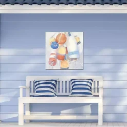 Hot Kirklands Home Pastel Buoys Outdoor Canvas Art Print