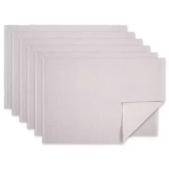 Hot Kirklands Home Pastel Lavender Fog Dobby Placemats, Set of 6 Purple