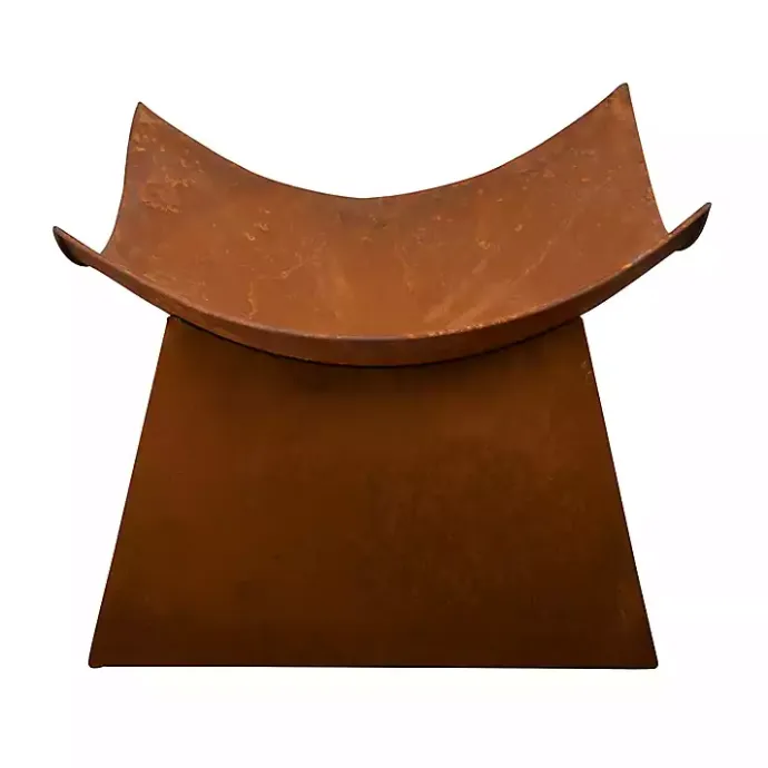 Discount Kirklands Home Patina Modern Open Fire Bowl Brown