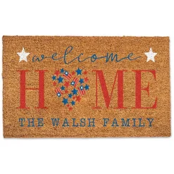 Kirklands Home Patriotic Welcome Home Personalized Doormat