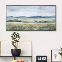 Sale Kirklands Home Patterson's Farm Framed Canvas Art Print Green