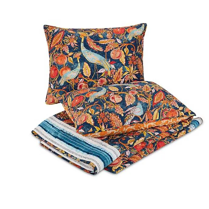 Outlet Kirklands Home Peacock Garden Full/Queen 3-pc. Quilt Set Orange