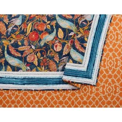Clearance Kirklands Home Peacock Garden King 3-pc. Quilt Set Orange
