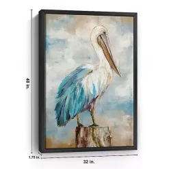 Discount Kirklands Home Pelican Perch Framed Canvas Art Print, 32x48 in.