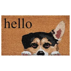 Outlet Kirklands Home Pembroke Welsh Corgi Hello Doormat