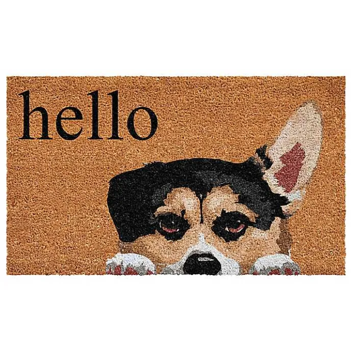 Outlet Kirklands Home Pembroke Welsh Corgi Hello Doormat